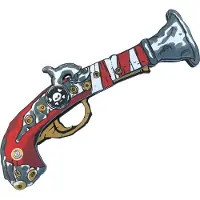 Liontouch Kostymer - Pirate Gun - Rød Striper - - OneSize - Kostymer