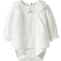 Name it Skjorte - NbFRixi - Bright White/Lurex - - 50 - Langermet Body