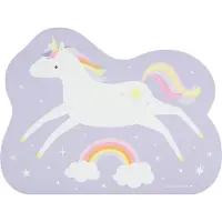 A Little Lovely Company Dekkebrikke - Vinyl - Hopping Unicorn - - OneSize - Dekkebrikke