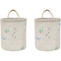 OYOY Oppbevaringskurver - 2-pack - Deer &amp; Duck - Small - Beige - - OneSize - Oppbevaring