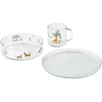 Liewood Spisesett - 3 Deler - Siva - Alle sammen/Sandy - - OneSize - Spisesett