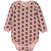 Smafolk Body I/e - Sølv Rosa m. Kenzie-er Carousel - - 62 - Langermet Body
