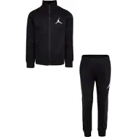 Jordan Treningssett - Cardigan/Joggebukser - Svart m. Rød - - 6-7 år (116-122) - Treningssett