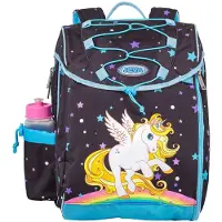 Jeva Skolesekk - Middels - Golden Unicorn - - OneSize - Skolesekk