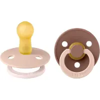 BIBS Colour Smokker - Str. 2 - 2-pack - Rund - Blush Skogmurmeld - - 6-18 md - Smokk