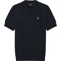 Lyle & Scott Polo - Strikk - Dark Navy - - 14-15 år (164-170) - Polo