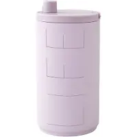 Design Letters Termokrus - Travel - 350 ml - Rosa m. Life - - OneSize - Termo flaske