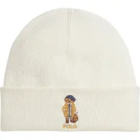 Ralph Lauren Lue m. Fleece - Klubbhus Cream m. Kosedyr - - 48 cm - Lue