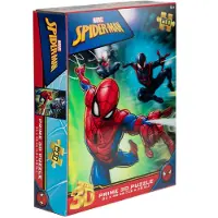 Prime Puslespill - 3D - 200 Brikker - Spider-Man - - OneSize - Puslespill
