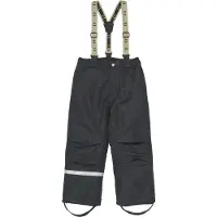 Mikk-Line Skibukser m. Seler - Resirkulert - Svart - - 12 år (152) - Ski Pants