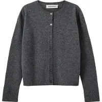 Sofie Schnoor Cardigan - Strikk - Ull - Cissesy - Dark Grey Mela - - 14 år (164) - Cardigan