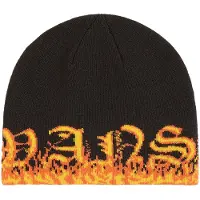 Vans Lue - Strikk - Black/Flamme - - OneSize - Lue