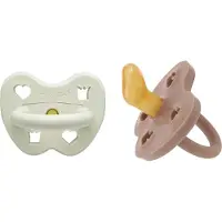 Hevea Smokker - 3-36 Md. - 2-pack - Naturgummi - Peisvarmer - - 3-36 md - Smokk