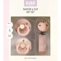 BIBS Colour Gavepakke - Smokker/Smokkesnor - Str. 2 - Blush - - 6-18 md - Smokk