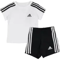 Adidas Sett - T-skjorte/Shorts - Hvit/Svart - - 1 år (80) - Shorts