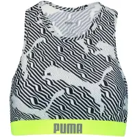 Puma Bikini Topp - Svart/Neonblå - - XS - Xtra Small - Bikini