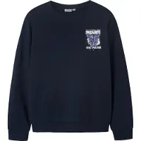 Name it Collegegenser - NkfVasacha - Navy Blazer/Drømmer - - 7-8 år (122-128) - Collegegenser