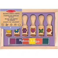 Melissa & Doug Stempelsett - 6 stk. - Tre - - OneSize - Kreativt leker