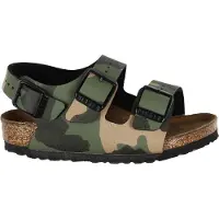 Birkenstock Sandaler - Milano Kinder - Desert Jord/Camo Khaki - - 25 - Sandals