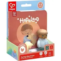 Hape Bildebok m. Figur - Hundens nye venn - - OneSize - Bildebok