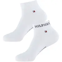 Tommy Hilfiger Sokker - 2-pack - Kvartal - Hvit - - 43/46 - Sokker