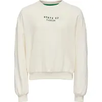 Kids Only Collegegenser - KogSally - Antique White/Daytona/Mediu - - 11-12 år (146-152) - Collegegenser
