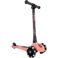 Scoot & Ride Highway Kick 3 - LED - Peach - - OneSize - Sparkehjul