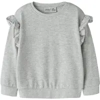 Name it Collegegenser - NmfTilde - Light Grey Melange - - 4 år (104) - Collegegenser