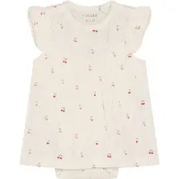 Fixoni Kjolebody - Pointelle - Eggnog - - 2 år (92) - Kortermet body