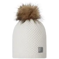 Reima Lue m. Fleece - Ull/Polyester stoff - Talvio - Hvit m. Imi - - 48 cm - Lue