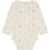 Fixoni Body I/e - Pointelle - Eggnog - - 62 - Langermet Body