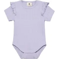 En fant Body k/e - Pointelle - Purple Heather - - 62 - Kortermet body