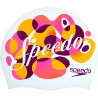Speedo Badehette - Junior - Silikon - Hvit/Oransje - - OneSize - Badehette