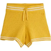 Mini Rodini Shorts - Strikk - Gul - - 4-5 år (104-110) - Shorts
