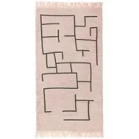 Kids Concept Teppe - Geometrisk - Rosa - - OneSize - Teppe