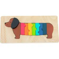 Vilac Puslespill - Tre - 11 Brikker - Hund - - OneSize - Puslespill