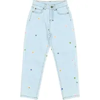 The New Jeans - Mom Fit - TnPorcha - Light Blue Denim m. Blomst - - 9-10 år (134-140) - Jeans