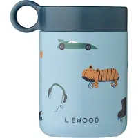 Liewood Termisk beholder - Kiani - 350 ml - Fun/Strand Blue - - OneSize - Termo flaske