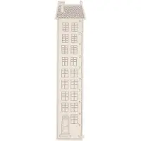 Ferm Living Høydemåler - 50–150 cm - Bolig - Off White - - OneSize - Dekorasjon