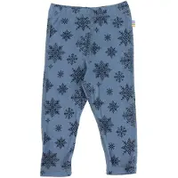 Joha Merino Ull Leggings Snowflake Blue (120 / 6-7 år)