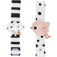 Done by Deer Håndleddsranglesett - 2-pack - Happy Clouds - Powde - - OneSize - Rangle