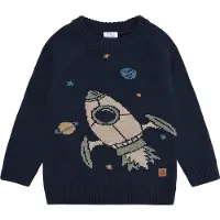 Hust and Claire Genser - Strikk - Pelle - Mer Navy - - 4 år (104) - Genser