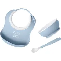 BabyBjörn Spisesett - 3 Deler - Pastellblå - - OneSize - Spisesett