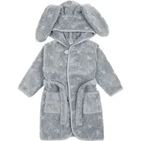 Green Cotton Badekåpe - Bunny - Jasmin Blue - - 104/110 - Badekåpe