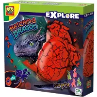 SES Creative Egg - Utforsk - Klekkeegg Drage - - OneSize - Leketøy
