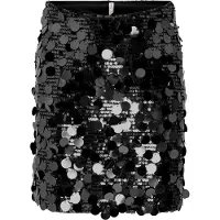 ONLY Skjørt - KogJadel - Black/Black Paljetter - - 13 år (158) - Skjørt