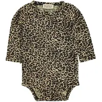 MarMar Body - I/e - Brun Leopard Mønster - - 68 - Langermet Body