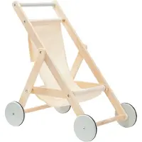 Kids Concept Dukkevogn - Naturlig - - OneSize - Dukkevogn