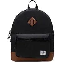 Herschel Ryggsekk - Heritage Youth - EcoSystem - Svart/Saddle Br - - OneSize - Ryggsekk