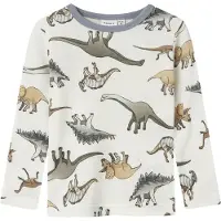 Name it Genser - Ull - Noos - NmmWillitus - Snow White m. Dinos - - 3 år (98) - Genser